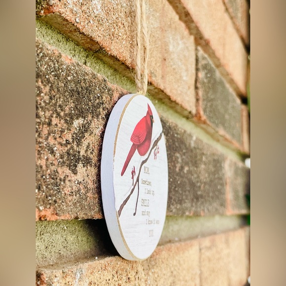 *Dad Round Cardinal Ornament - Picture 5 of 11